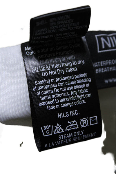 Nils Women's Button Closure Pockets Straight Leg Snow Pants Cream Size 12