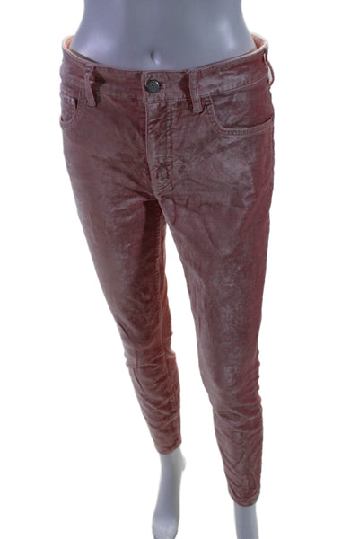 Pilcro and the Letterpress Anthropologie Women's Skinny Pants Pink Size 30"