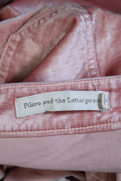 Pilcro and the Letterpress Anthropologie Women's Skinny Pants Pink Size 30"