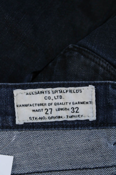 AllSaints Co Ltd Spitalfields Women's Dark Wash Skinny Denim Pants Size 27