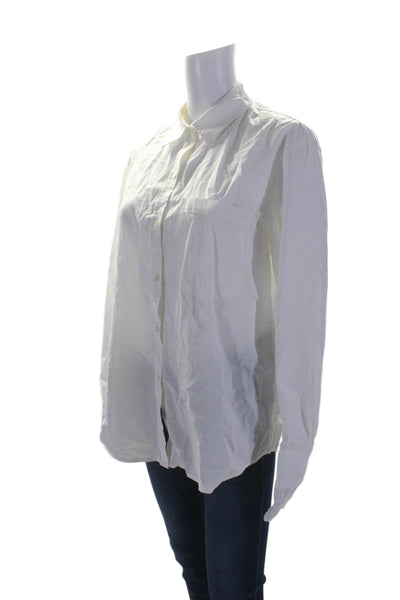 Rails Womens Cotton Blend Long Sleeve Button Up Blouse Top White Size S