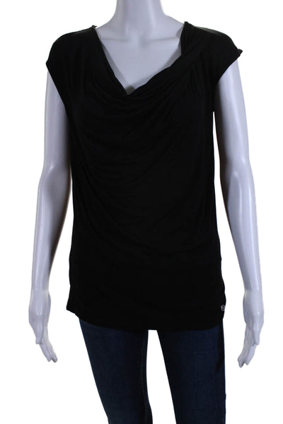 Michael Michael Kors Womens Sleeveless Scoop Neck Knit Top Black Size Small