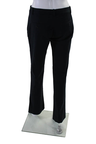 Theory Womens Textured Zip Clasp Lined Pleated Dress Pants Black Size 2