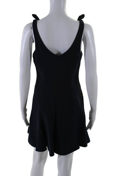 Elie Tahari Women's Sweetheart Neckline Sleeveless Flare Mini Dress Black Size 6