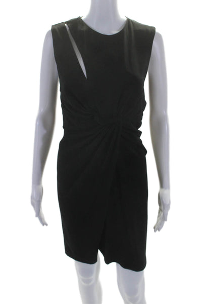 The Kooples Womens Black Crew Neck Knot Detail Sleeveless Mini Dress Size XS