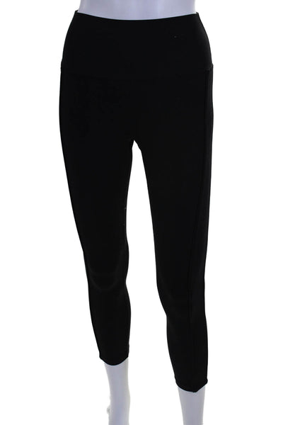 Carbon 38 Womens Pull On High Rise Slim Leg Athletic Leggings Black Size Small