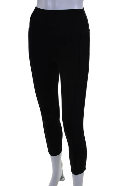 Carbon 38 Womens Pull On High Rise Slim Leg Athletic Leggings Black Size Small