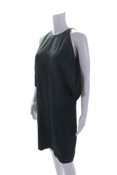 Ronny Kobo Womens Cold Shoulder Short Sleeves dress Navy Blue Size Small