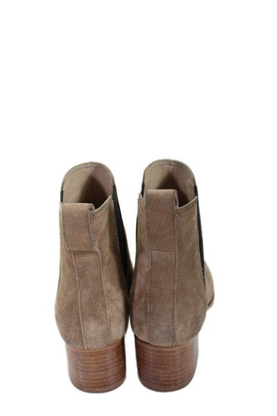 Rag & Bone Womens Suede Walker Elastic Block Heels Boots Camel Brown Size 7.5