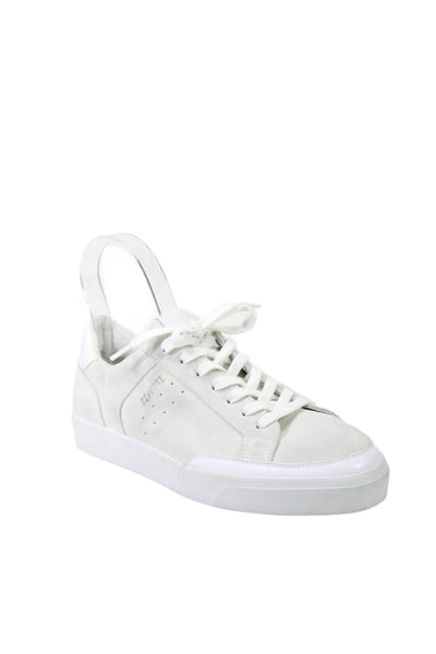 Re/Done Womnens Leather Lace Up Low Top Casual Walking Sneakers White Size 38 8