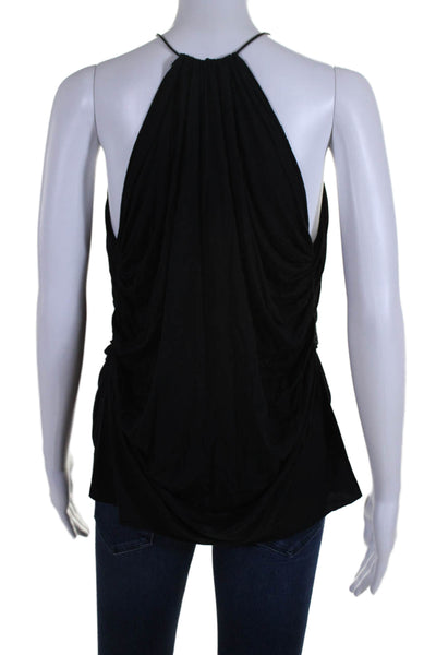 Ronny Kobo Womens Spaghetti Strap Sleeveless Pullover Tank Top Black Size Small