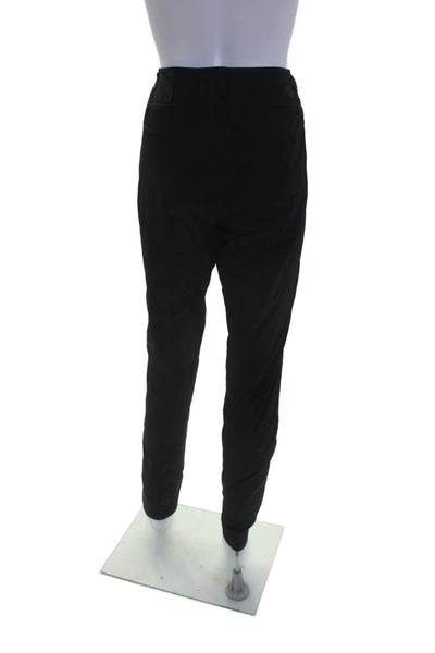 Lida Baday Womens Double Buttoned Zipped Casual Straight Leg Pants Black Size 6