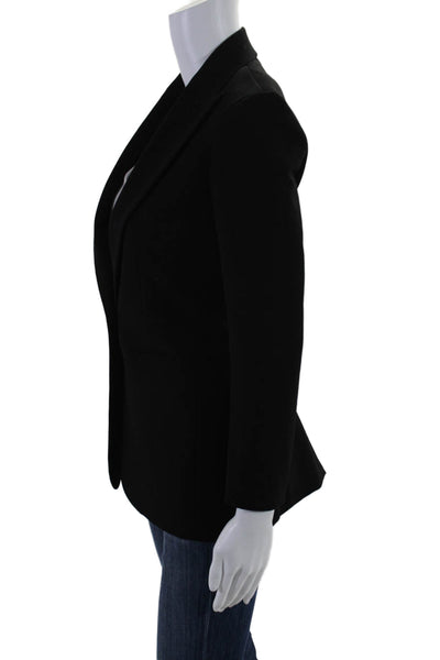 The Row Womens Black One Button Front Pockets Long Sleeve Blazer Size 0