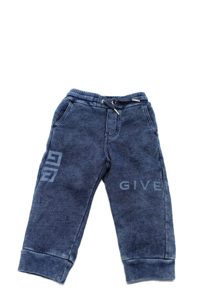 Givenchy Boys Cotton Tie Dye Drawstring Waist Cargo Shorts Blue Size 2