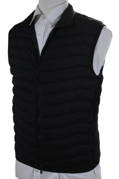 Theory Womens Full Zipper Corick Mattox Puffer Vest Jacket Black Size Medium