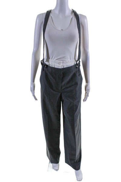 Remain Womens Wool Blend High-Rise Straight Leg Pants Trousers Gray Size 6