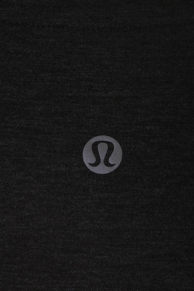 Lululemon Mens Short Sleeves Crew Neck Pullover Tee Shirt Gray Size Medium