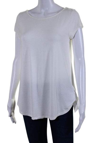 Calypso Saint Barth Womens Short Sleeves Pullover Tee Shirt White Size Small