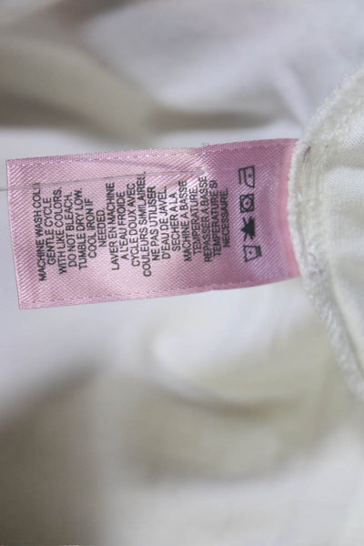Calypso Saint Barth Womens Short Sleeves Pullover Tee Shirt White Size Small