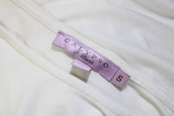 Calypso Saint Barth Womens Short Sleeves Pullover Tee Shirt White Size Small