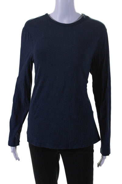 Lululemon Womens Dark Blue Crew Neck Long Sleeve Basic Top Size S