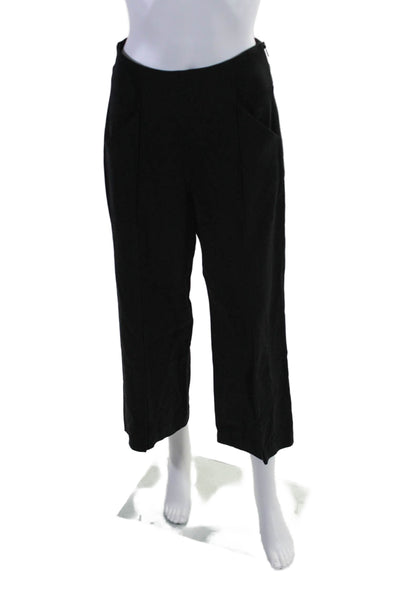 A.L.C. Womens Darted Side Zipped High Rise Straight Leg Dress Pants Black Size 2