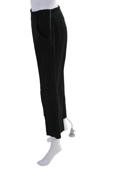 A.L.C. Womens Darted Side Zipped High Rise Straight Leg Dress Pants Black Size 2