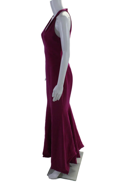 Theia Womens Fuchsia Smooth Mermaid Gown Pink Size 2 12242266