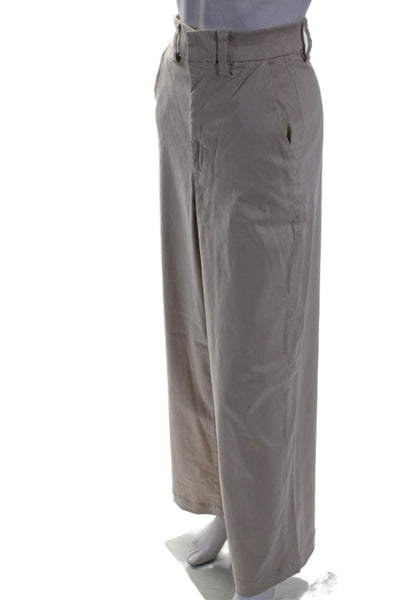 Cotton Citizen Womens Light Khaki Cotton Blend High Rise Wide Leg Pants Size 23