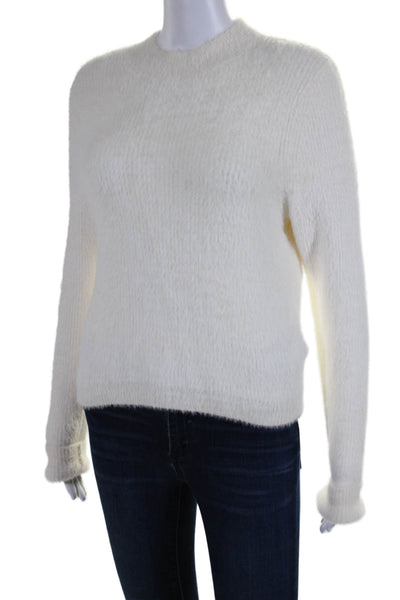 & Other Stories Women's Mock Neck Long Sleeves Pullover Sweater Cream Size M