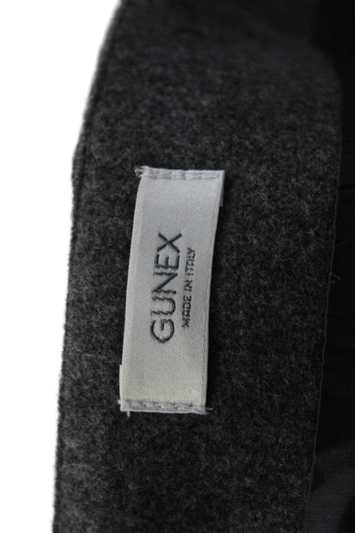 Gunex Womens Wool Knee Length Slit Pencil Skirt Gray Size 6