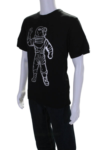 Billionaire Boys Club Mens Cotton Metallic Graphic T shirt black Size M