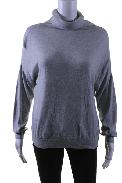 Kokun Womens Long Sleeve Turtleneck Lightweight Sweater Gray Size Extra Small