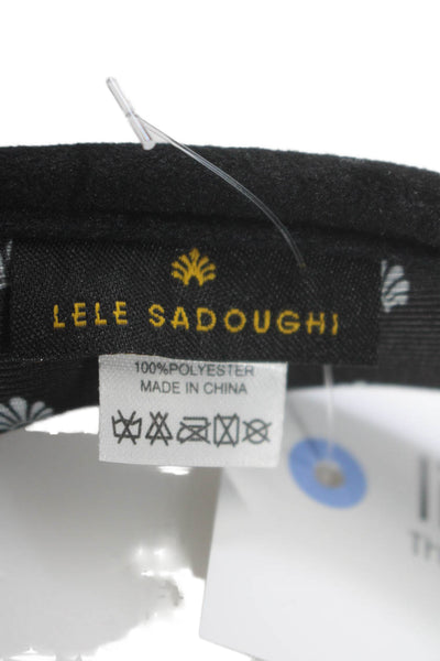 Lele Sadoughi Womens Black Velvet Visor Headband