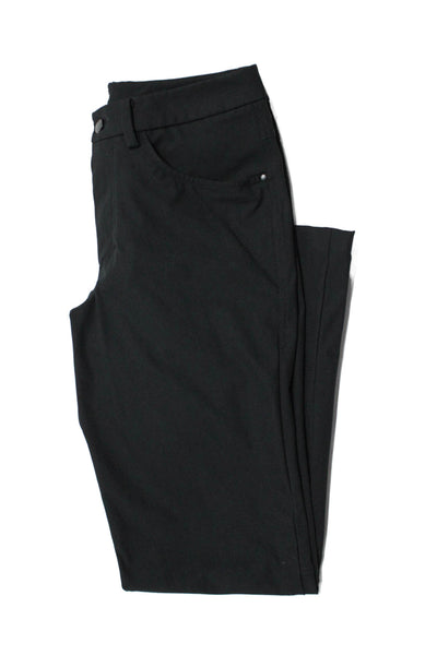 Lululemon Mens Casual Flat Front Straight Leg Pants Black Size 28