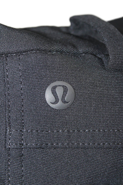 Lululemon Mens Casual Flat Front Straight Leg Pants Black Size 28