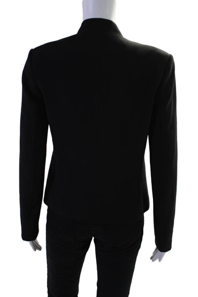 Theory Women's Long Sleeves Open Front Line Basic Blazer Black Size 4