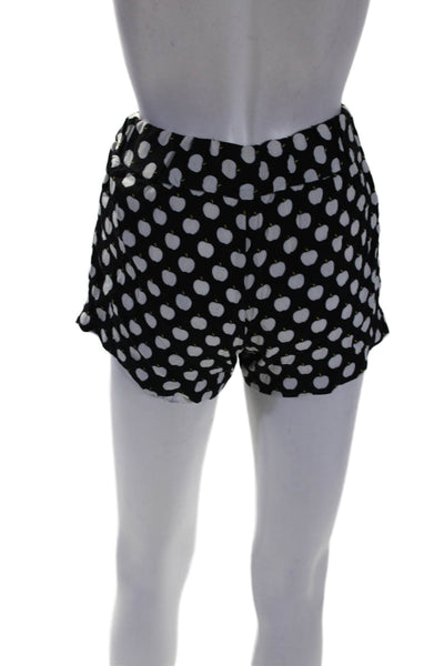 Kate Spade New York Womens Silk Blend Drawstring Waist Shorts Black Size XS