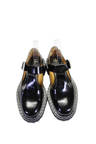 Proenza Schouler Womens Brushoff Calf Paradise Oxfords Black Size 38