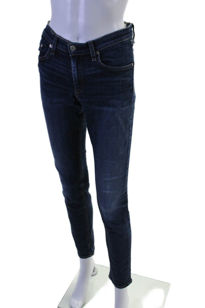 Rag & Bone Womens Cotton Zip Button Skinny Leg Denim Jeans Blue Size EUR 31