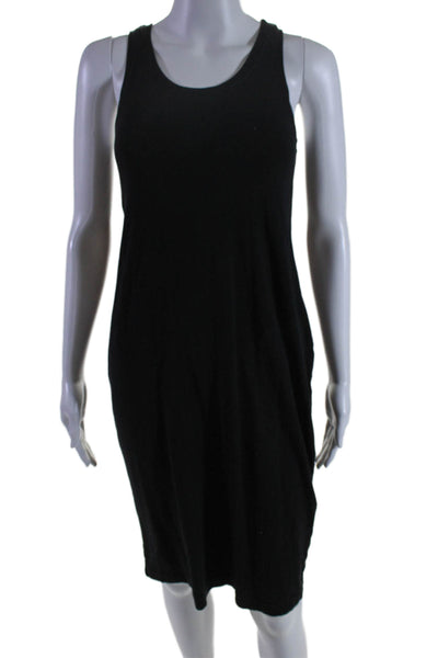 Splendid Women's Scoop Neck Sleeveless T-Shirt Mini Dress Black Size S