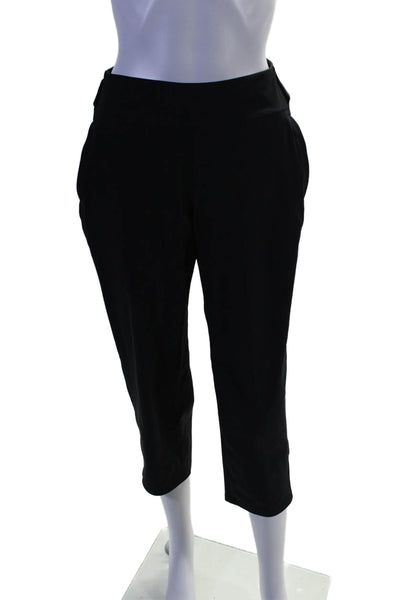 Lululemon Womens Pull On High Rise Straight Leg Athletic Pants Black Size 8