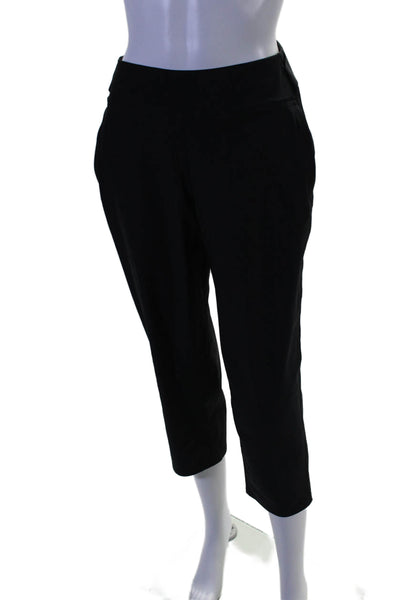 Lululemon Womens Pull On High Rise Straight Leg Athletic Pants Black Size 8