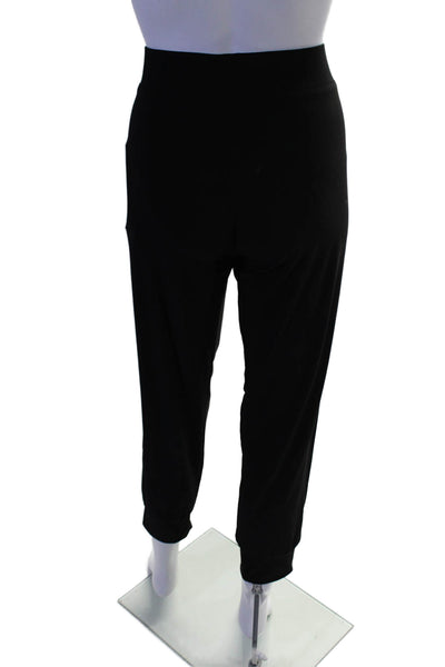 Norma Kamali Womens Pull On High Rise Casual Jogger Pants Black Size Medium