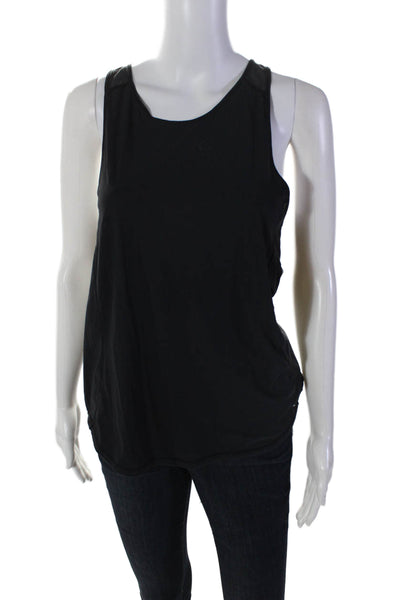 Lululemon Womens Sleeveless Lined Criss Cross Activewear Tank Top Black Size S