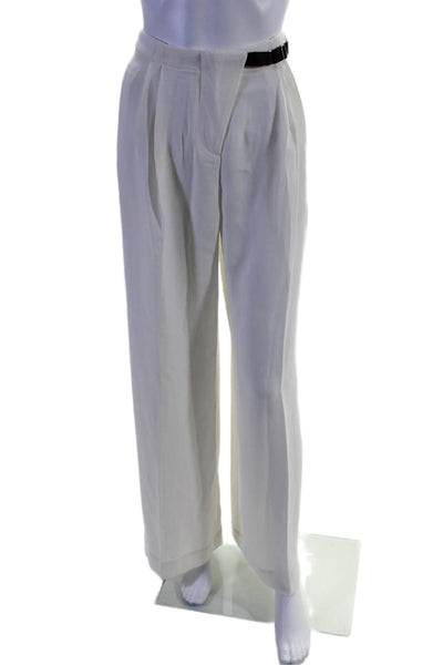 Anna October X J. Crew Womens Mid-Rise Wide Leg Pants Trousers White Size 4