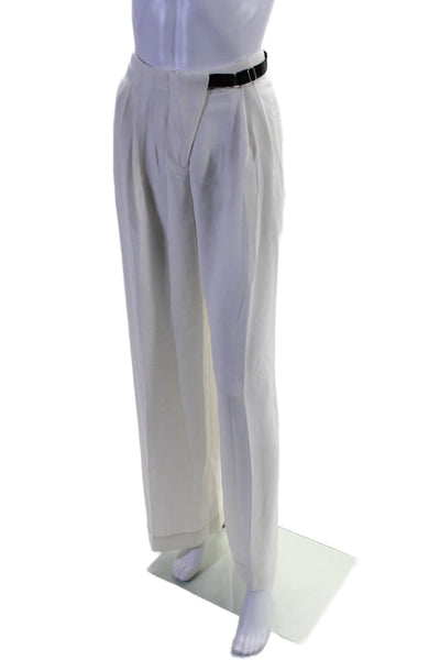 Anna October X J. Crew Womens Mid-Rise Wide Leg Pants Trousers White Size 4