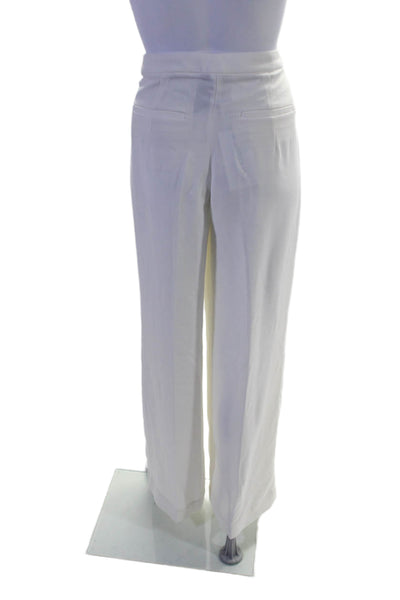 Anna October X J. Crew Womens Mid-Rise Wide Leg Pants Trousers White Size 4