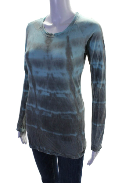 Graham & Spencer Women's Round Neck Long Sleeves Tie Dye T-Shirt Size P