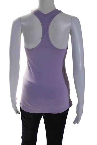 Lululemon Womens Scoop Neck Sleeveless Racer back Tank Top Lilac Size S